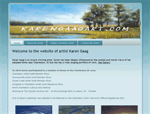 Tablet Screenshot of karengaagart.com